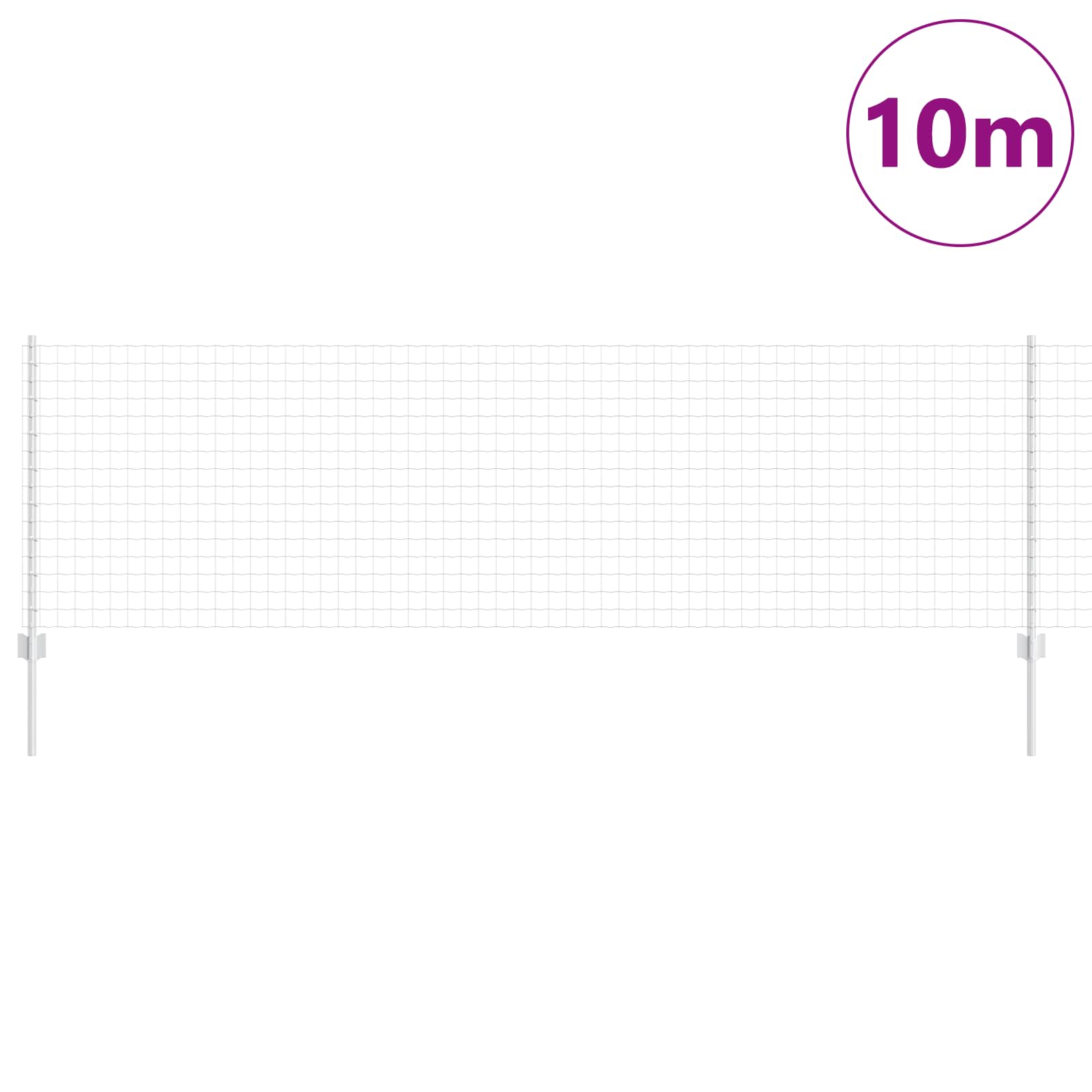 Zavarena žičana ograda 10 x 0,8 m (Š x V) Vruće pocinčani čelik