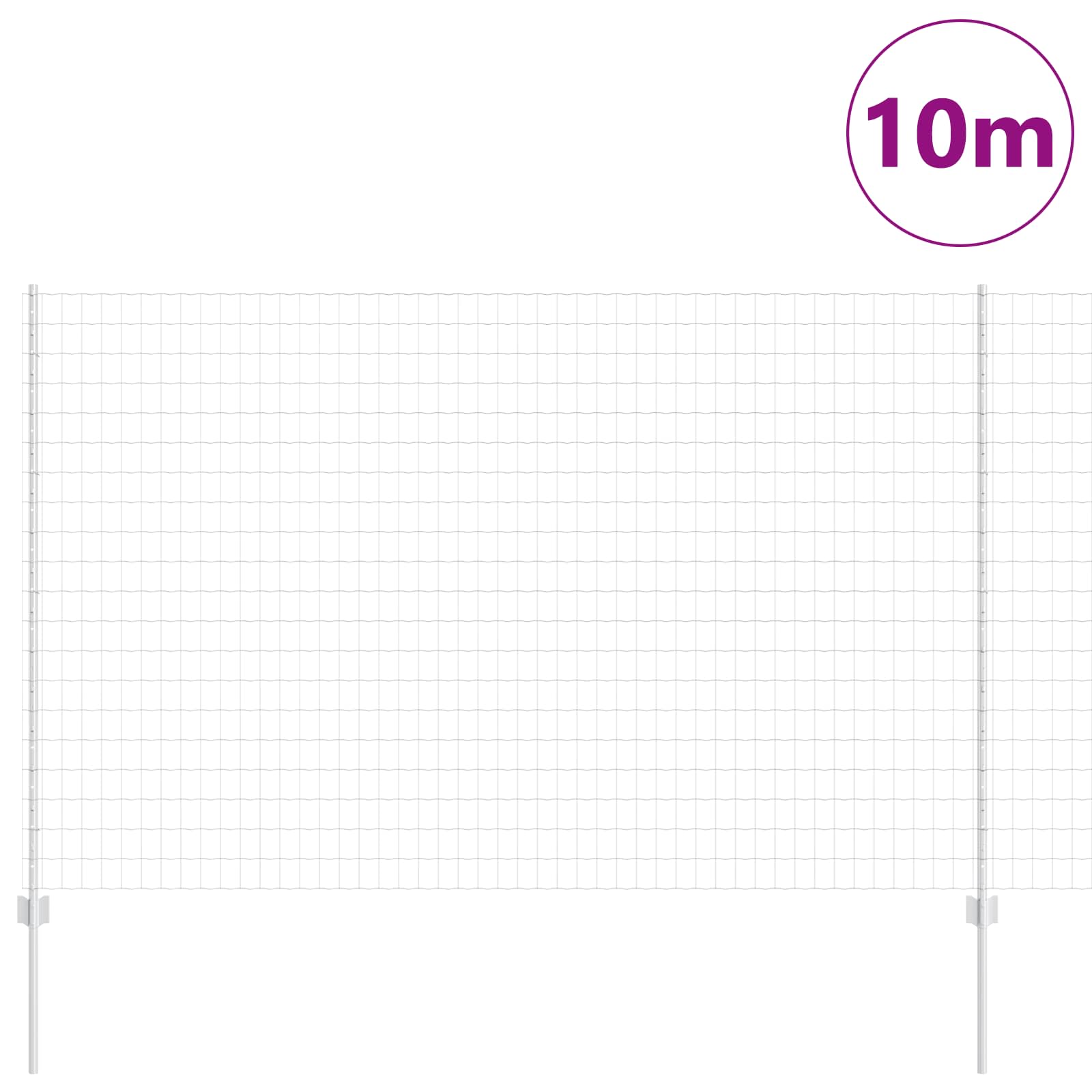 Zavarena žičana ograda 10 x 1,6 m (Š x V) Vruće pocinčani čelik
