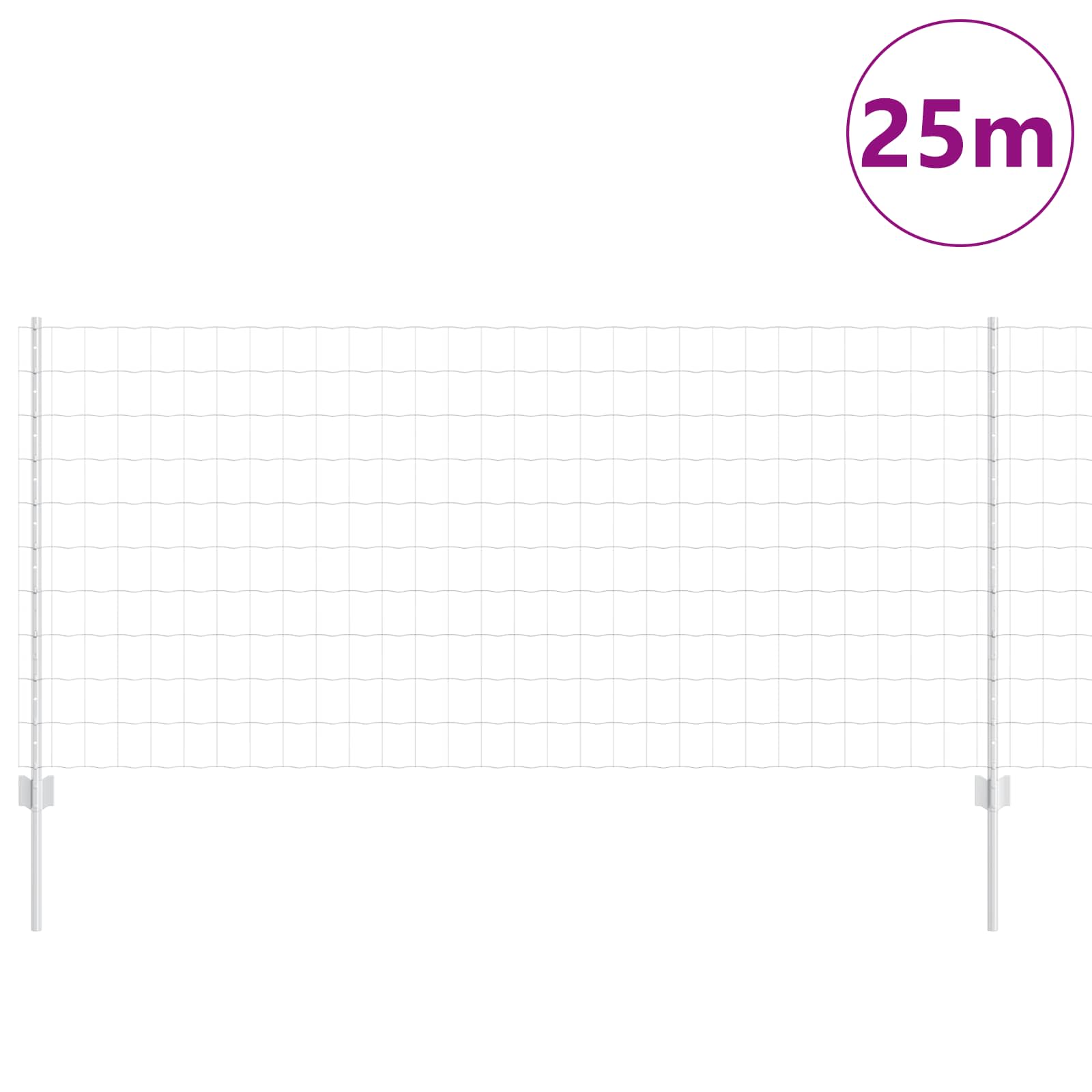Zavarena žičana ograda 25 x 1 m (Š x V) Vruće pocinčani čelik