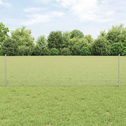 Zavarena žičana ograda s postom 10 x 0,6 m Srebrna Mreža