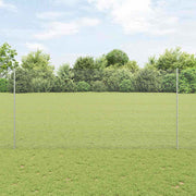 Zavarena žičana ograda s postom 10 x 1,6 m Srebrna Mreža