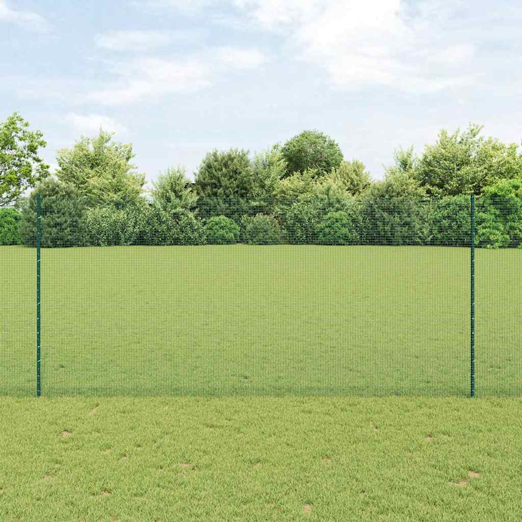 Zavarena žičana ograda s postom 25 x 1,4 m Zelena Mreža