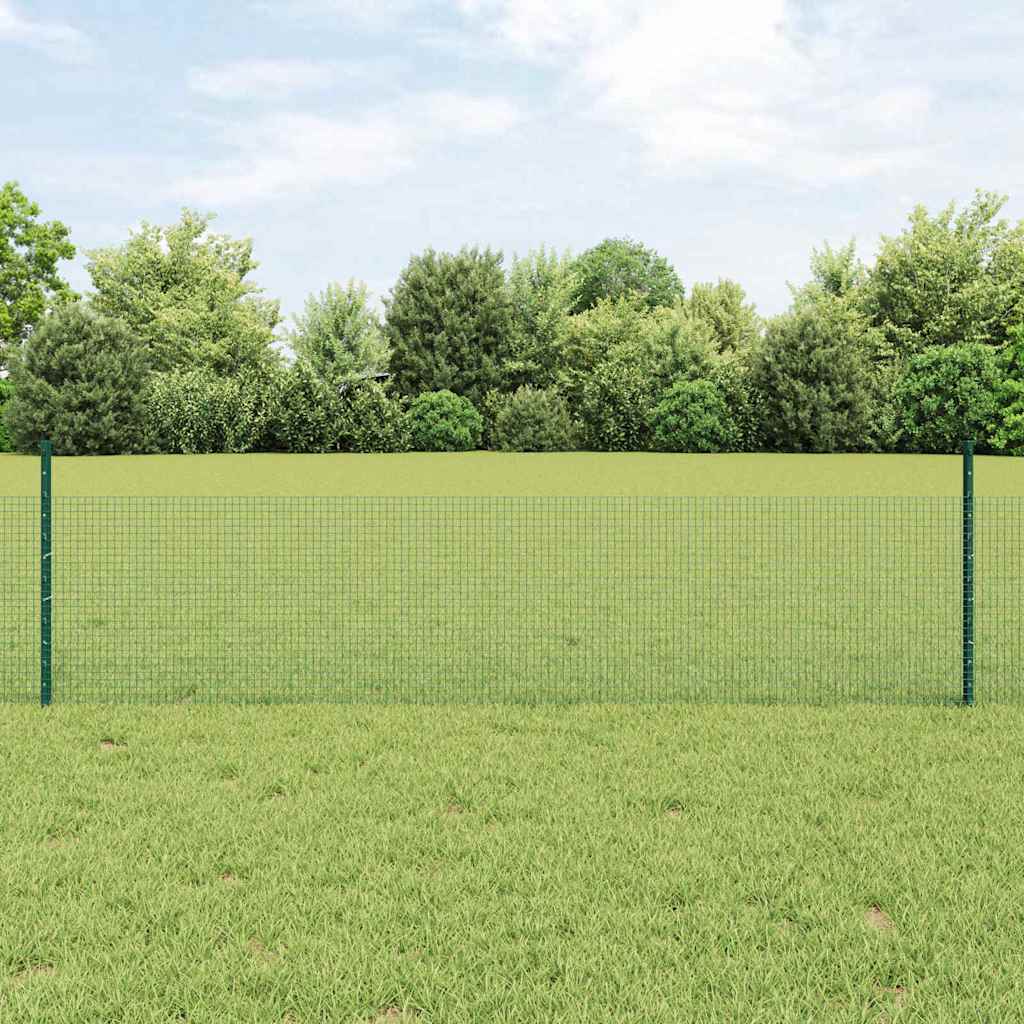 Zavarena žičana ograda s postom 50 x 0,5 m Zelena Mreža