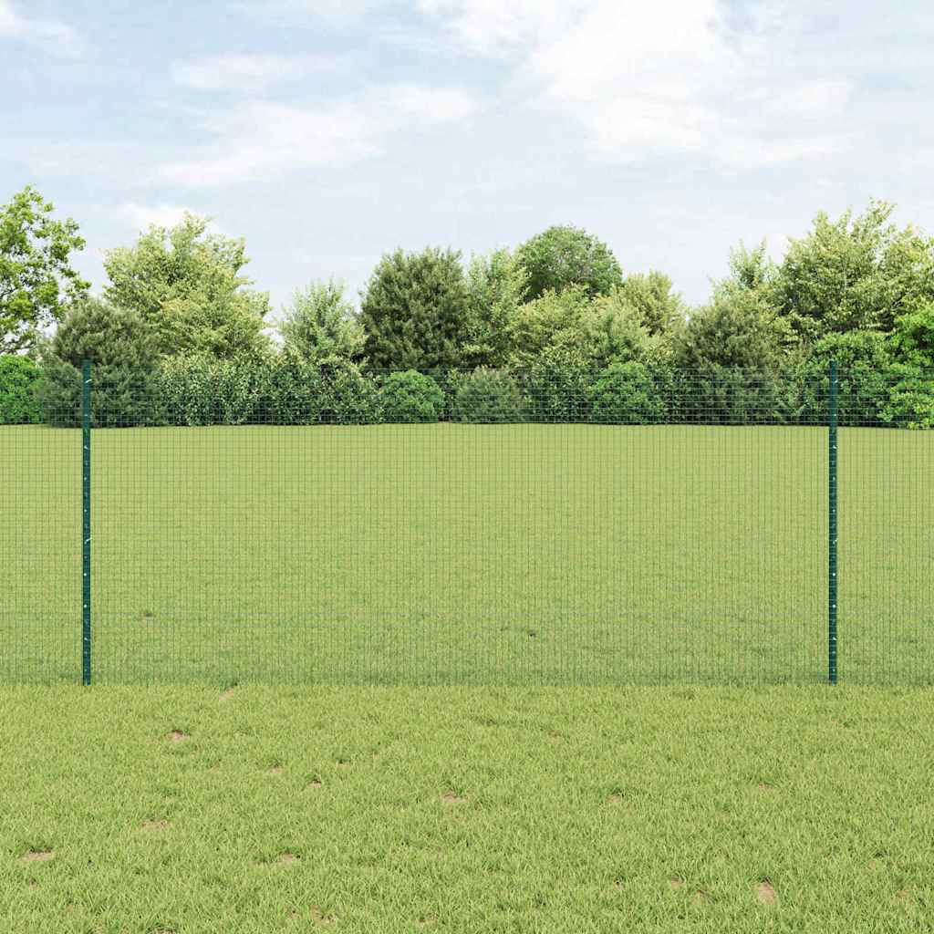 Zavarena žičana ograda s postom 50 x 1 m Čelik premazan PVC-om