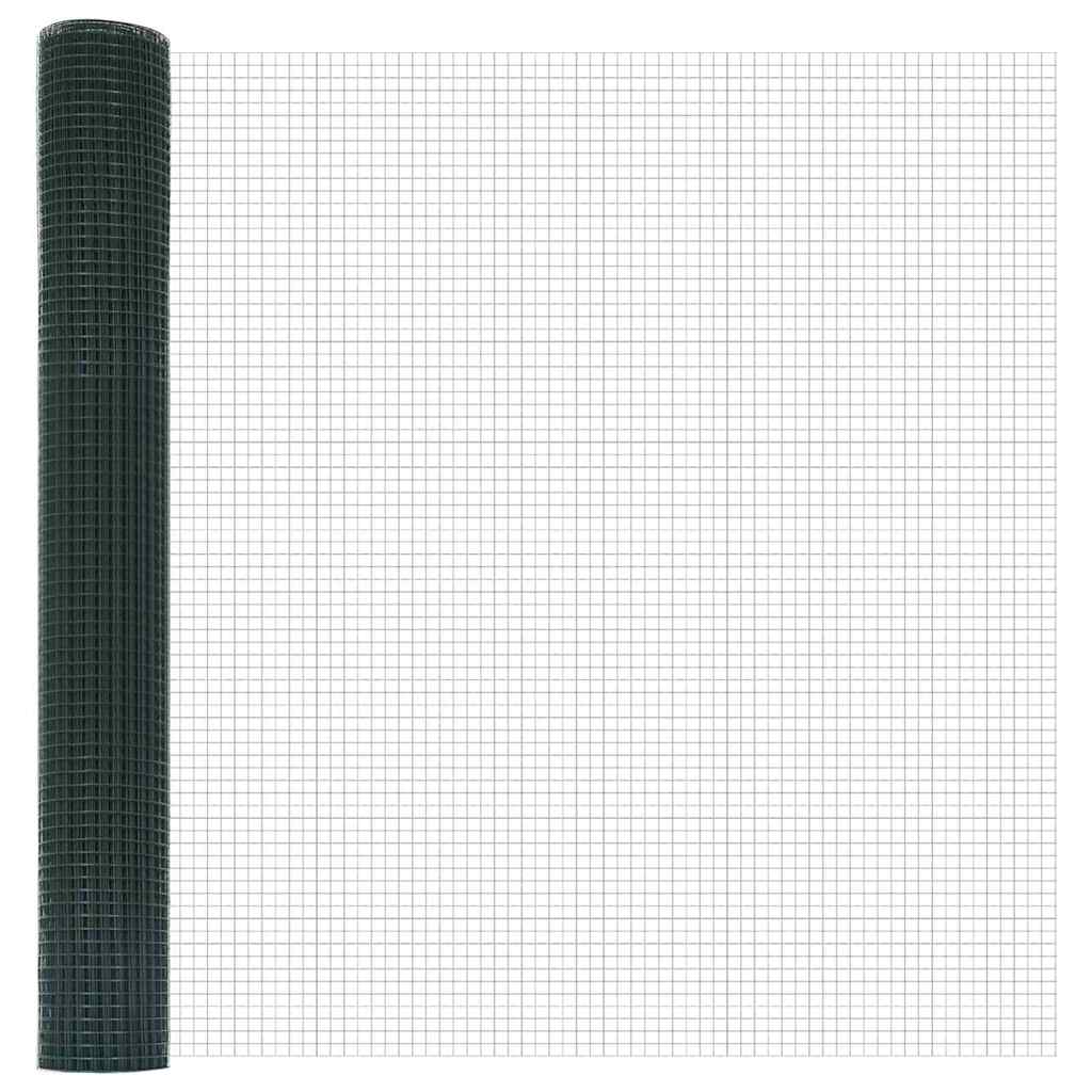 Zavarena žičana ograda s postom 50 x 1,2 m Zelena Mreža