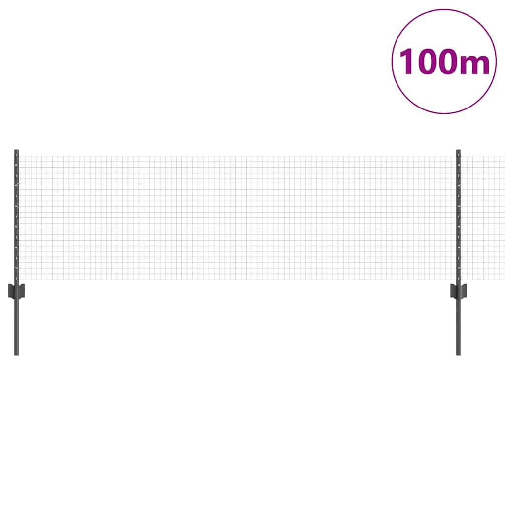 Zavarena žičana ograda s postom 100 x 0,6 m (Š x V)