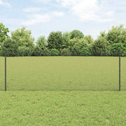 Zavarena žičana ograda s postom 100 x 0,8 m Siva Mreža