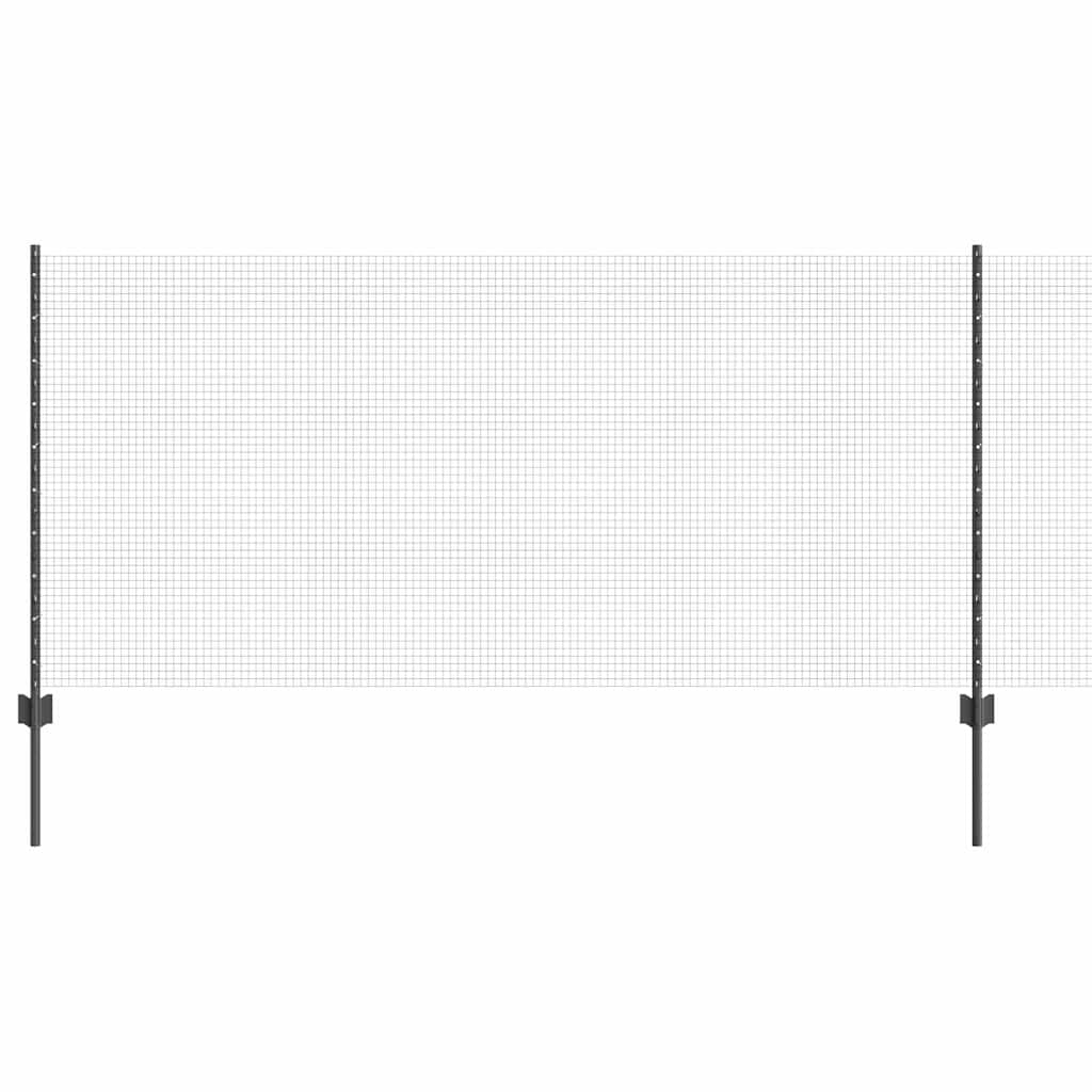 Zavarena žičana ograda s postom 100 x 1 m Čelik premazan PVC-om