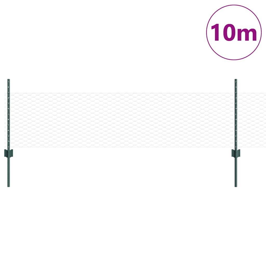 Zavarena žičana ograda 10 x 0,5 m (Š x V) Čelik premazan PVC-om