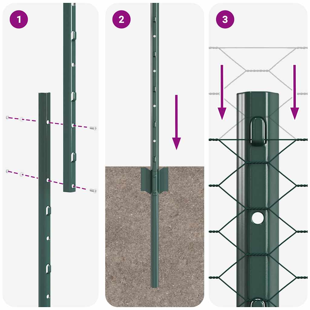 Zavarena žičana ograda 10 x 1,4 m (Š x V) Čelik premazan PVC-om