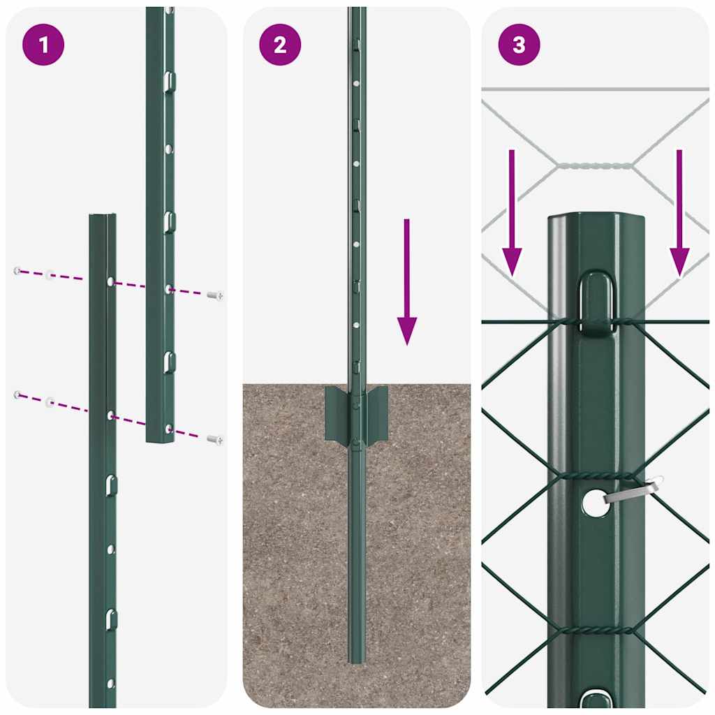 Zavarena žičana ograda 25 x 1,6 m (Š x V) Čelik premazan PVC-om