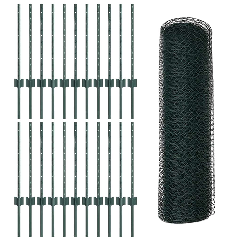 Zavarena žičana ograda 50 x 0,5 m (Š x V) Čelik premazan PVC-om