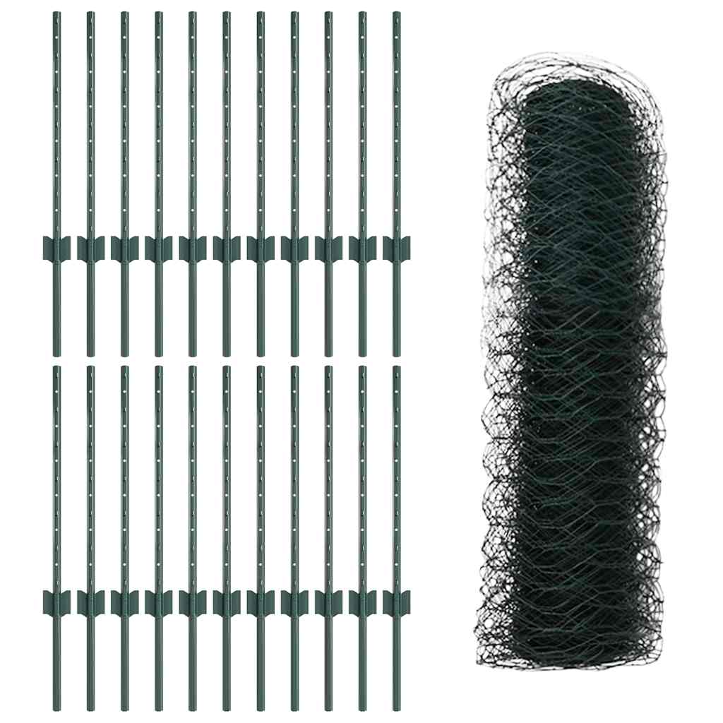 Zavarena žičana ograda 50 x 0,6 m (Š x V) Čelik premazan PVC-om