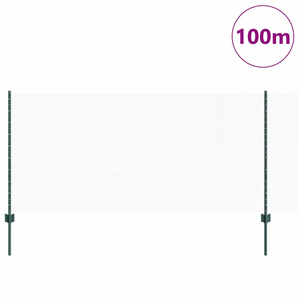 Zavarena žičana ograda 100 x 1 m (Š x V) Čelik premazan PVC-om