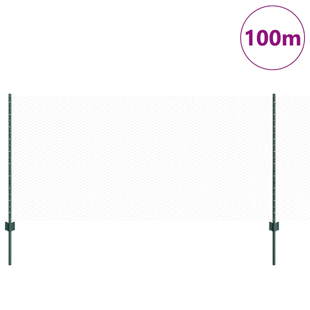Zavarena žičana ograda 100 x 1 m (Š x V) Čelik premazan PVC-om