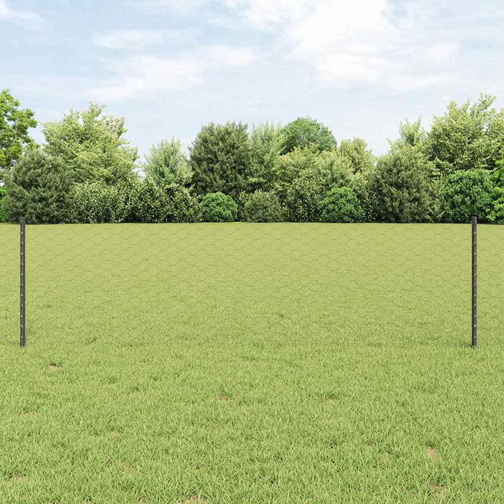 Zavarena žičana ograda 10 x 0,6 m (Š x V) Čelik premazan PVC-om