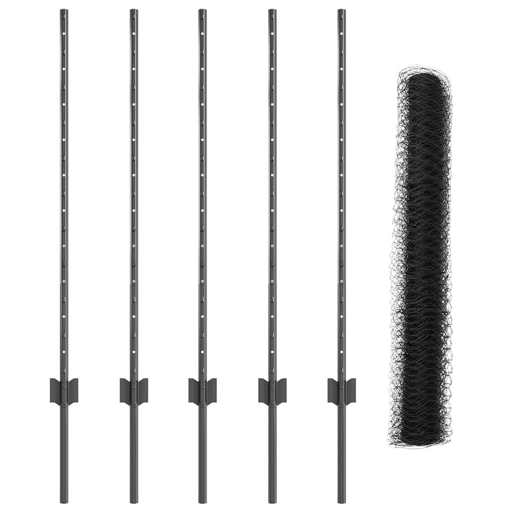 Zavarena žičana ograda 10 x 1 m (Š x V) Čelik premazan PVC-om