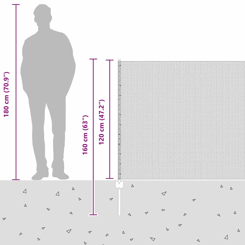 Zavarena žičana ograda 10 x 1,2 m (Š x V) Čelik premazan PVC-om