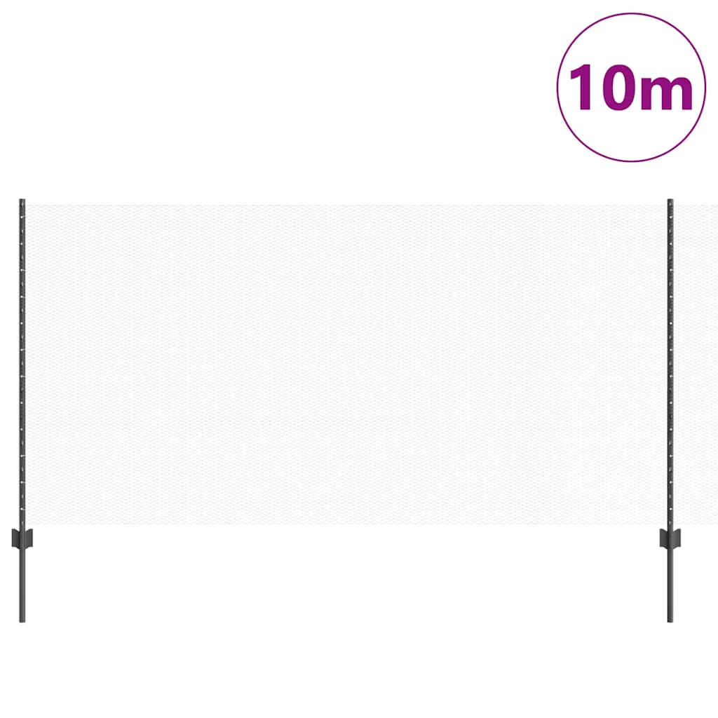 Zavarena žičana ograda 10 x 1,2 m (Š x V) Čelik premazan PVC-om