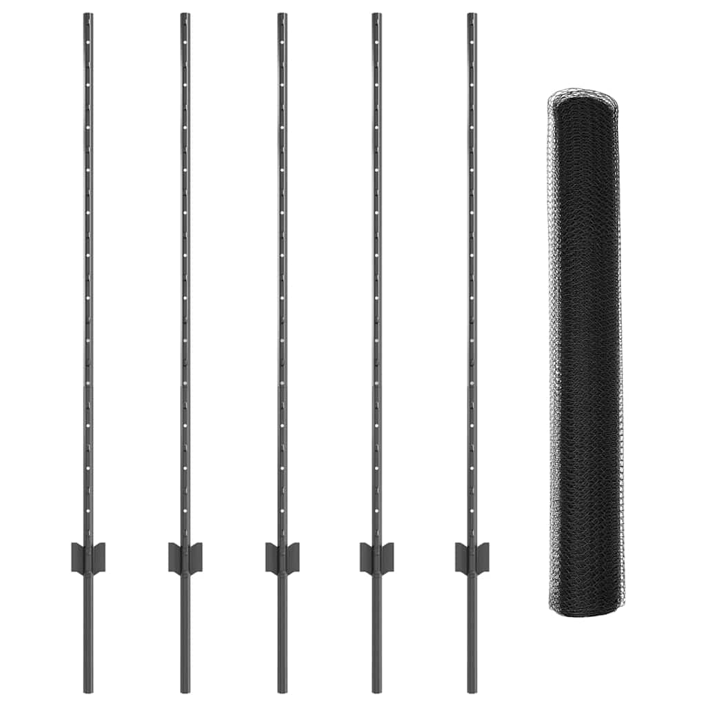 Zavarena žičana ograda 10 x 1,2 m (Š x V) Čelik premazan PVC-om