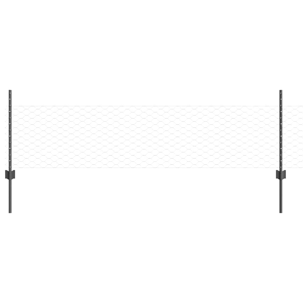 Zavarena žičana ograda 25 x 0,5 m (Š x V) Čelik premazan PVC-om