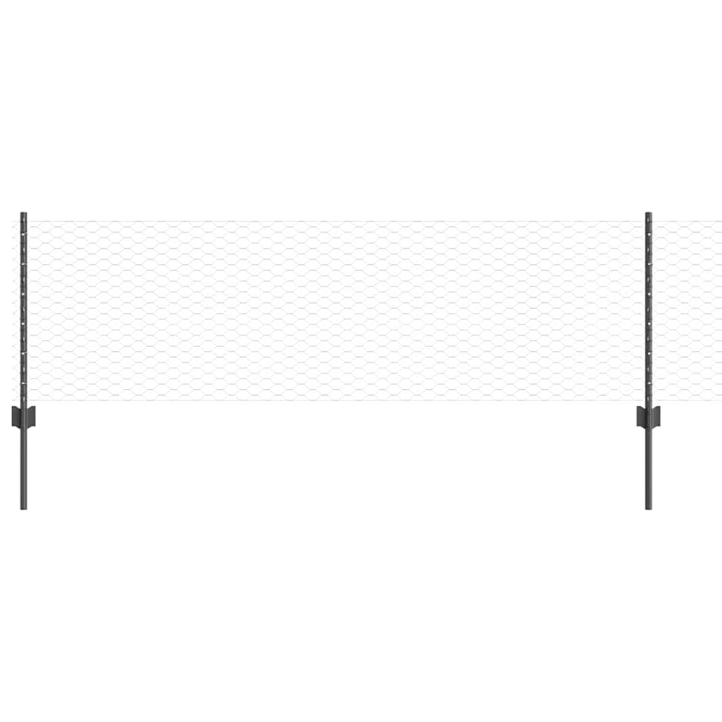 Zavarena žičana ograda 25 x 0,6 m (Š x V) Čelik premazan PVC-om
