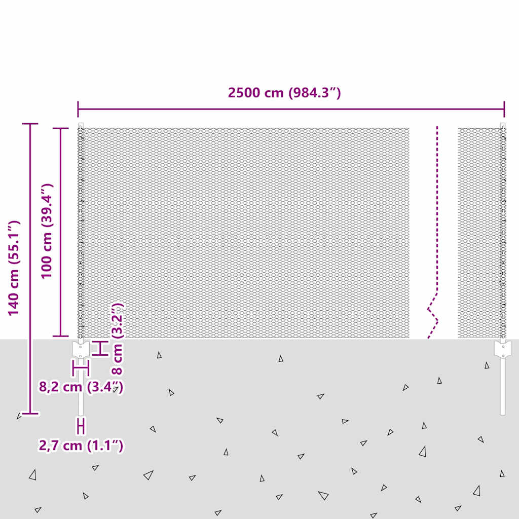 Zavarena žičana ograda 25 x 1 m (Š x V) Čelik premazan PVC-om