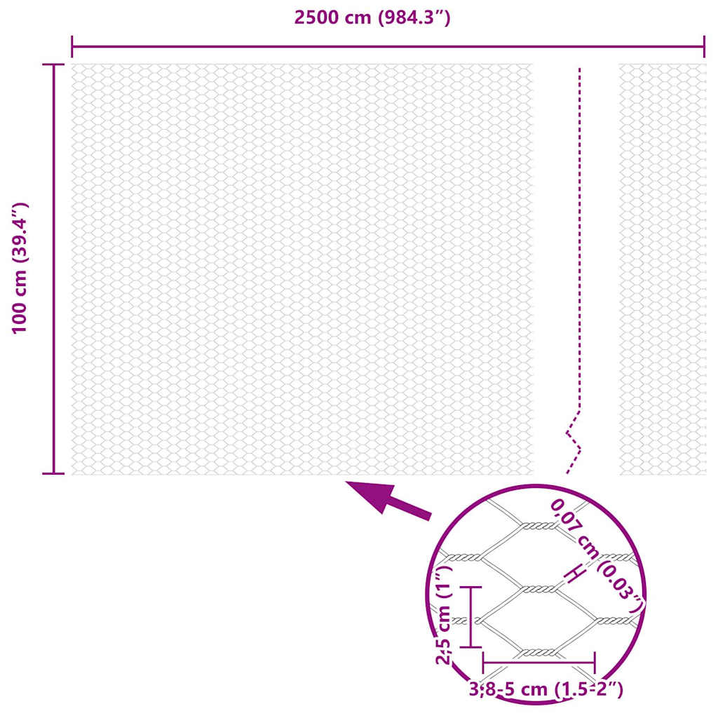Zavarena žičana ograda 25 x 1 m (Š x V) Čelik premazan PVC-om