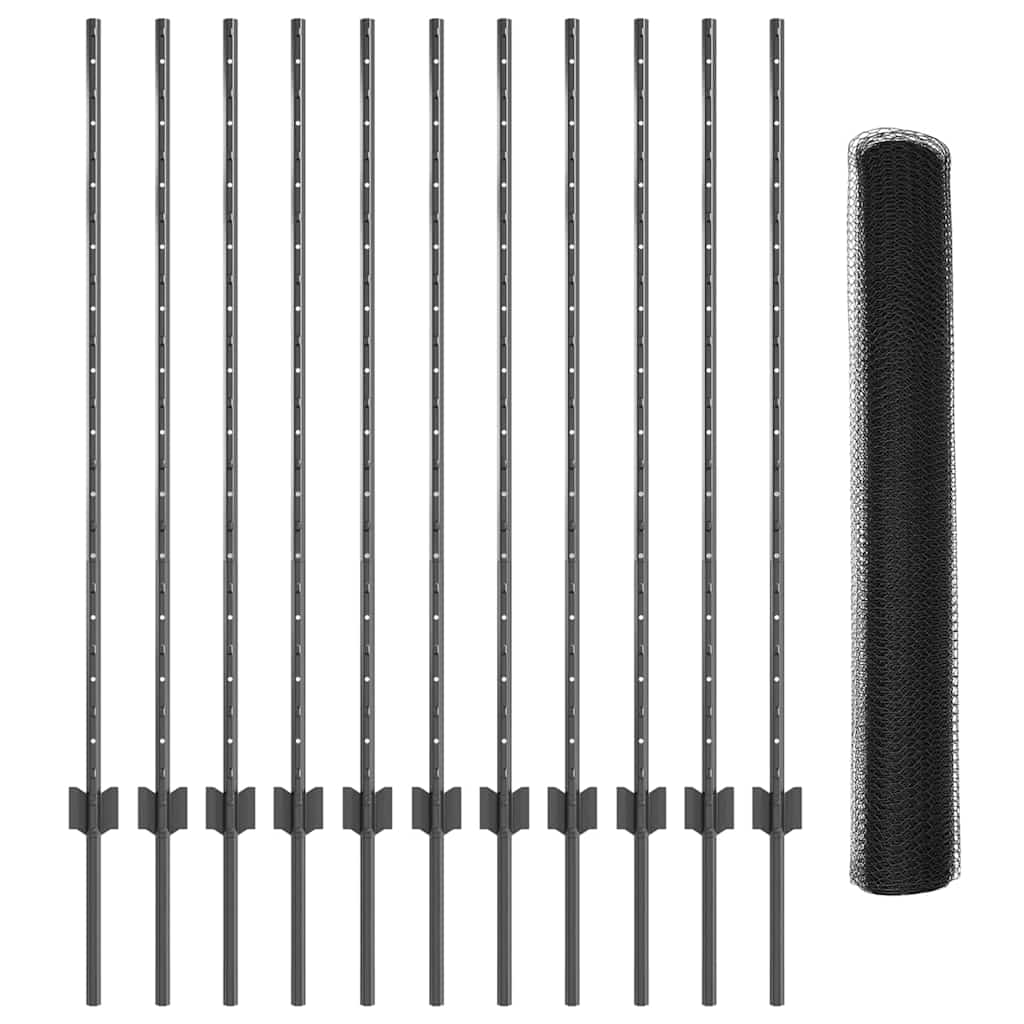 Zavarena žičana ograda 25 x 1,2 m (Š x V) Čelik premazan PVC-om