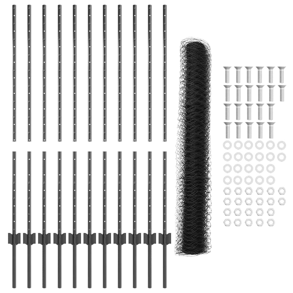 Zavarena žičana ograda 25 x 1,2 m (Š x V) Čelik premazan PVC-om