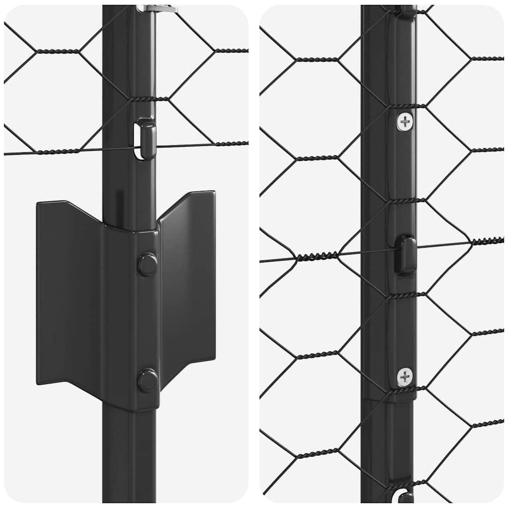 Zavarena žičana ograda 25 x 1,4 m (Š x V) Čelik premazan PVC-om