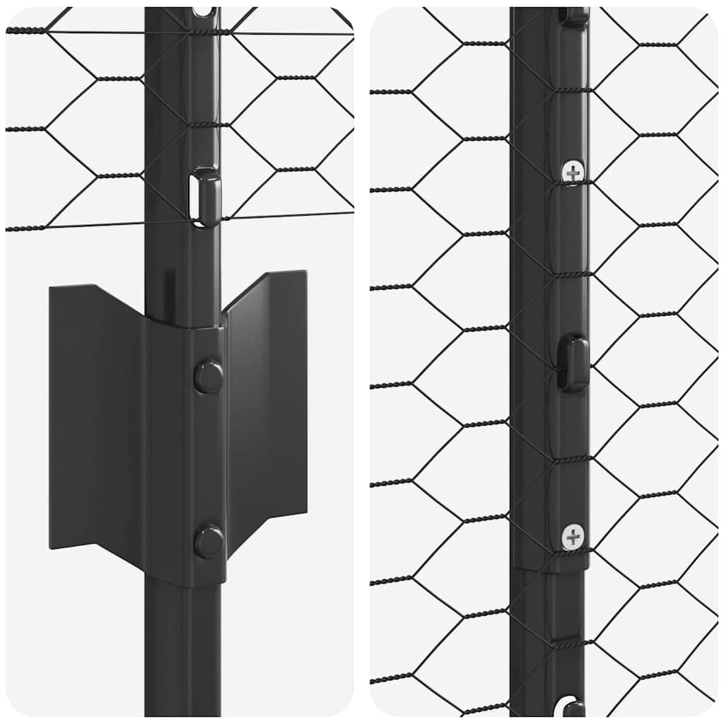Zavarena žičana ograda 25 x 1,5 m (Š x V) Čelik premazan PVC-om
