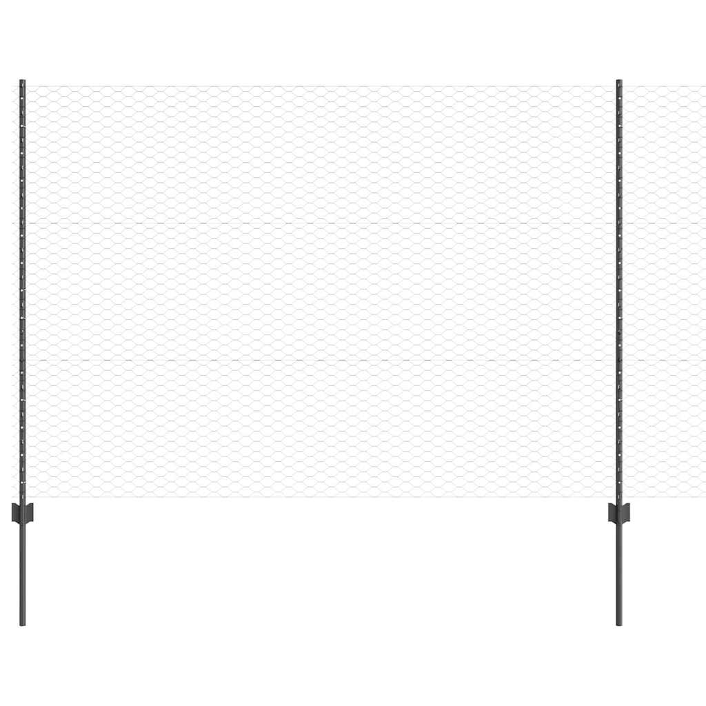 Zavarena žičana ograda 25 x 1,5 m (Š x V) Čelik premazan PVC-om