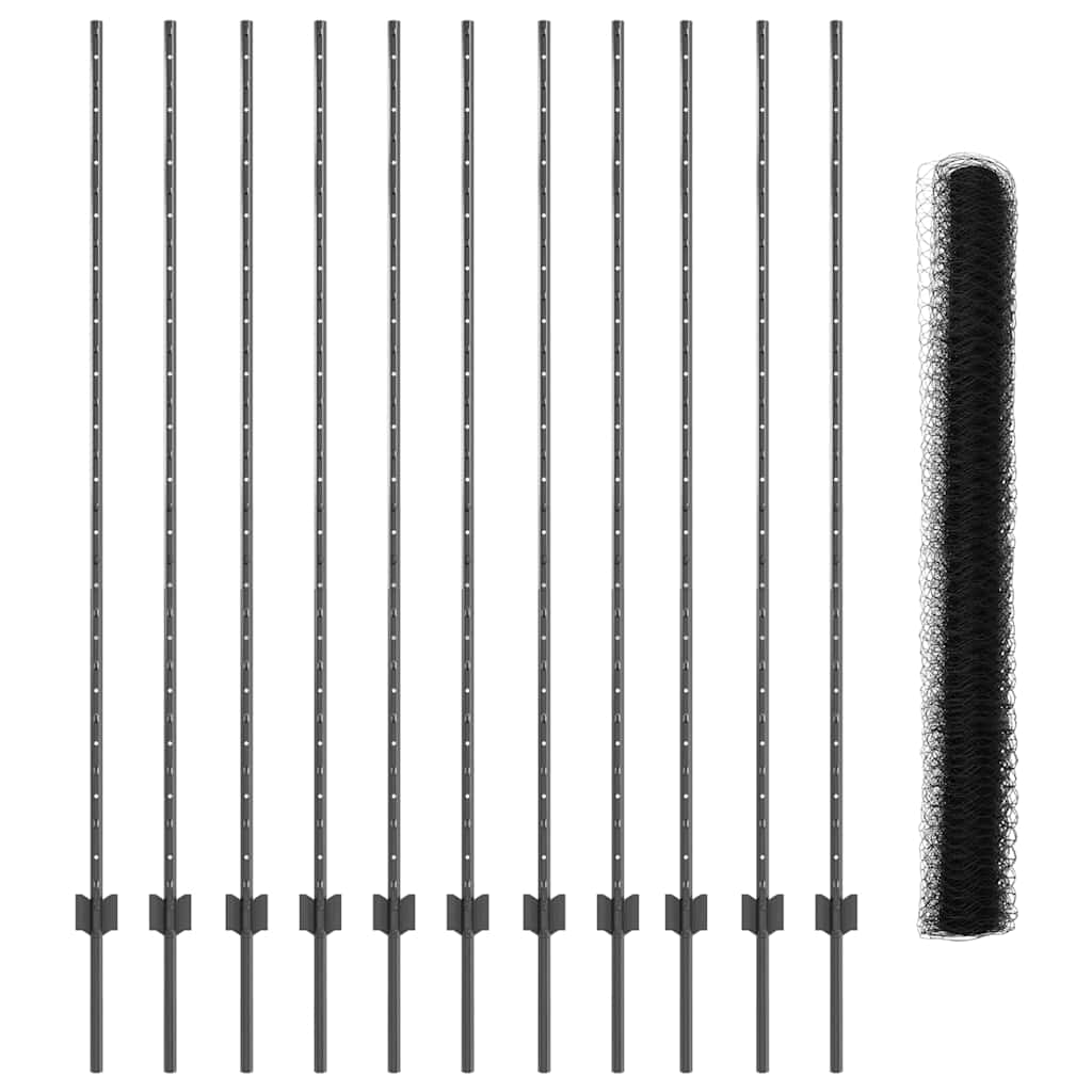 Zavarena žičana ograda 25 x 1,5 m (Š x V) Čelik premazan PVC-om