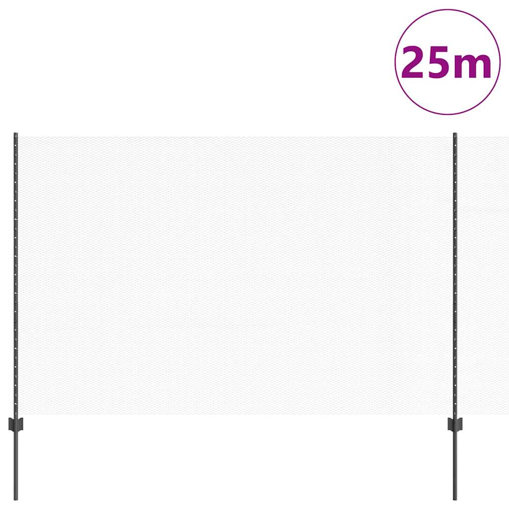 Zavarena žičana ograda 25 x 1,6 m (Š x V) Čelik premazan PVC-om