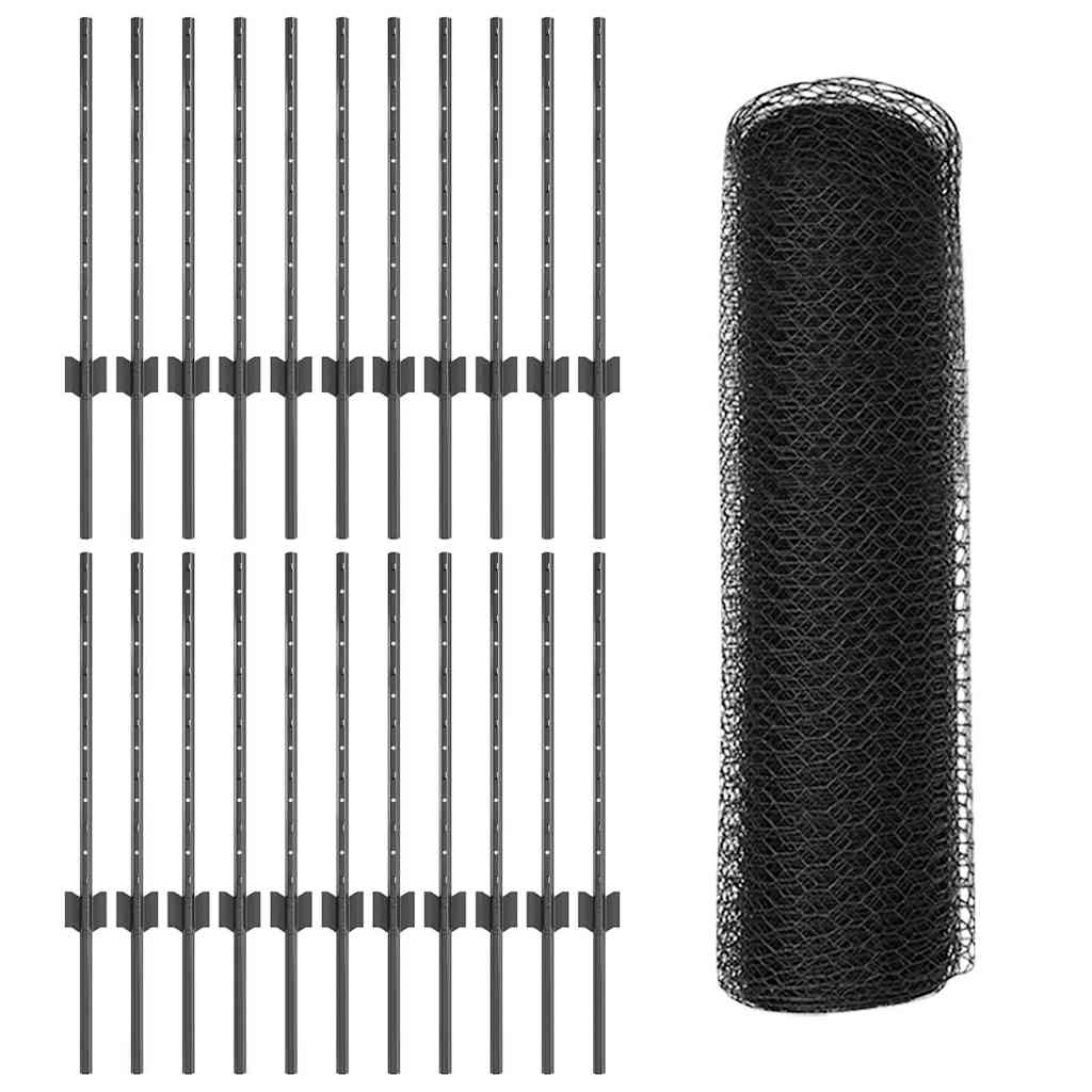 Zavarena žičana ograda 50 x 0,5 m (Š x V) Čelik premazan PVC-om