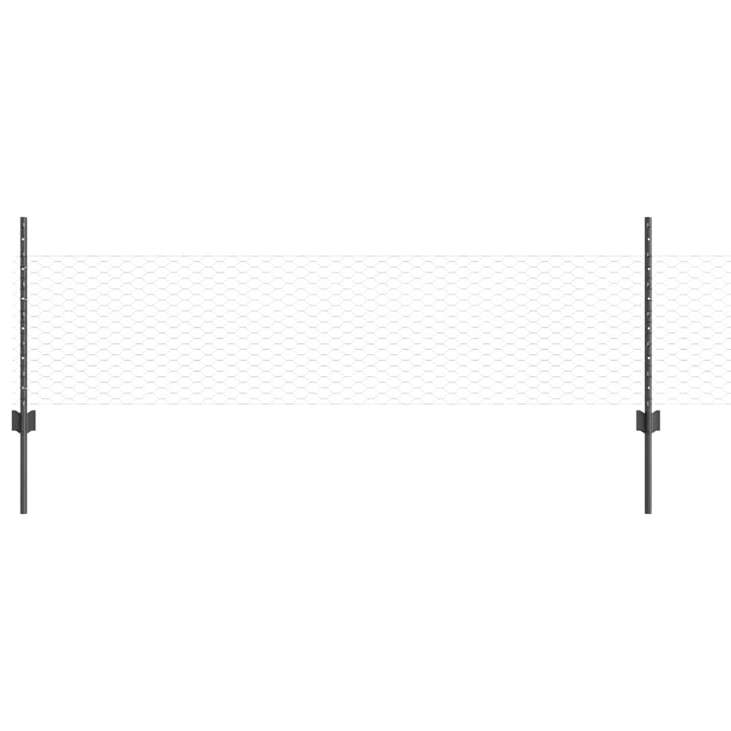 Zavarena žičana ograda 50 x 0,5 m (Š x V) Čelik premazan PVC-om