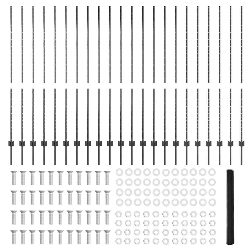 Zavarena žičana ograda 50 x 1,6 m (Š x V) Čelik premazan PVC-om