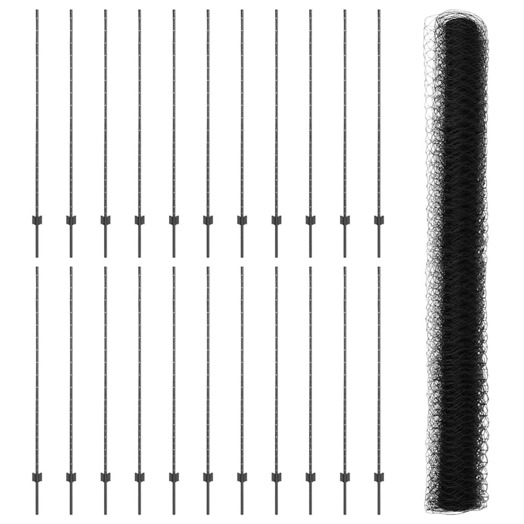 Zavarena žičana ograda 50 x 1,6 m (Š x V) Čelik premazan PVC-om