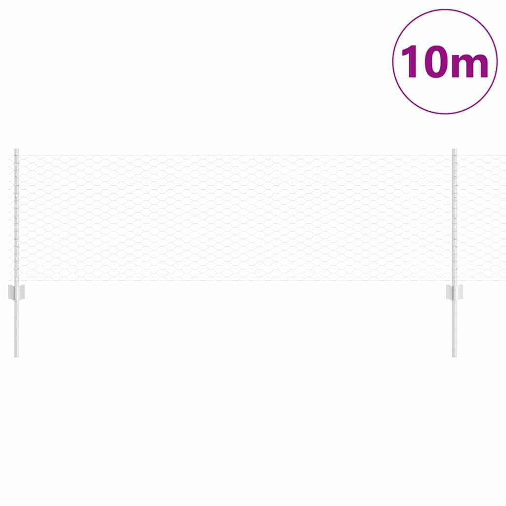 Zavarena žičana ograda 10 x 0,6 m (Š x V) Vruće pocinčani čelik