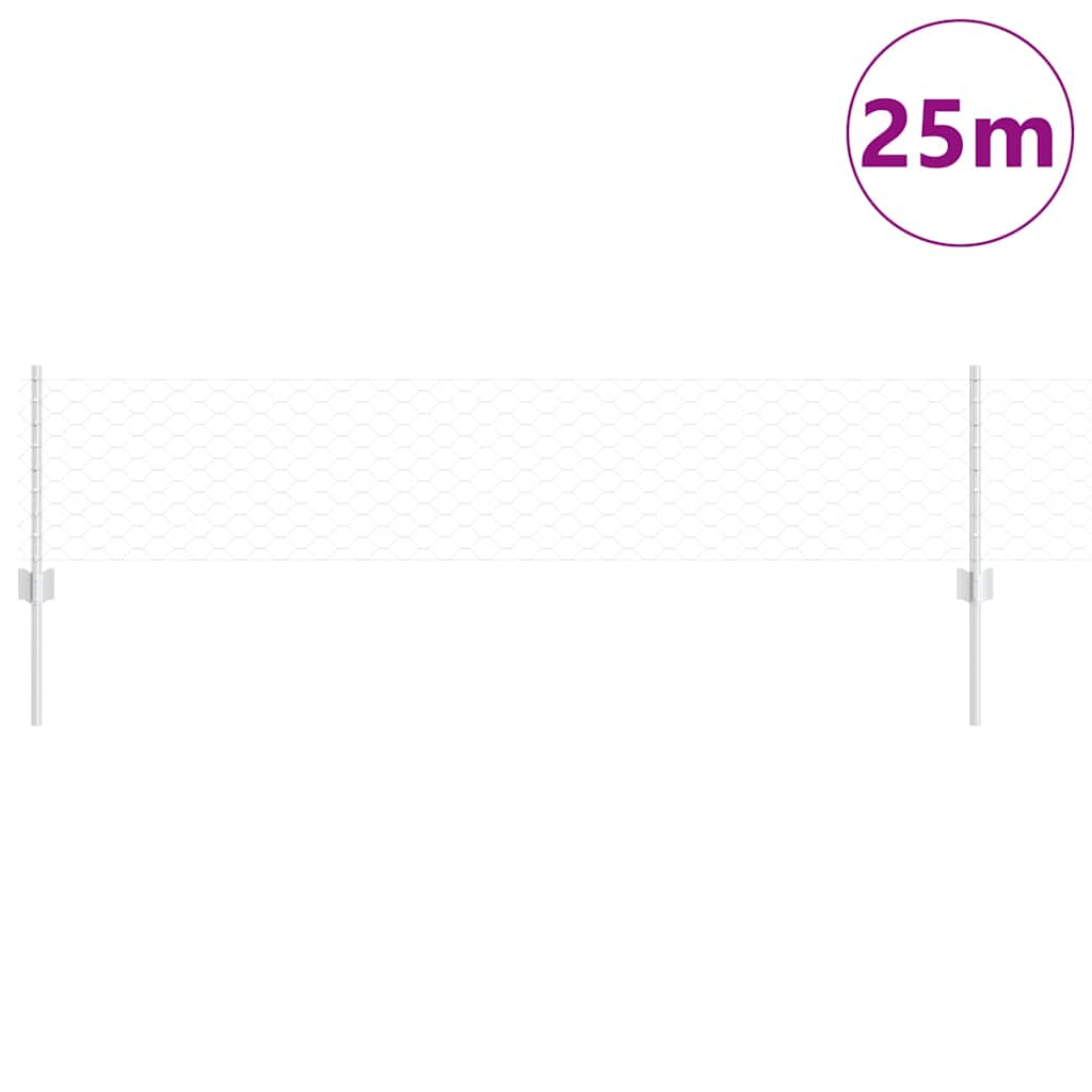 Zavarena žičana ograda 25 x 0,4 m (Š x V) Vruće pocinčani čelik