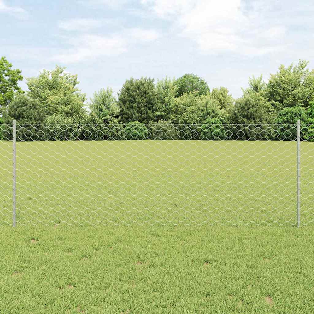 Zavarena žičana ograda 25 x 0,8 m (Š x V) Vruće pocinčani čelik
