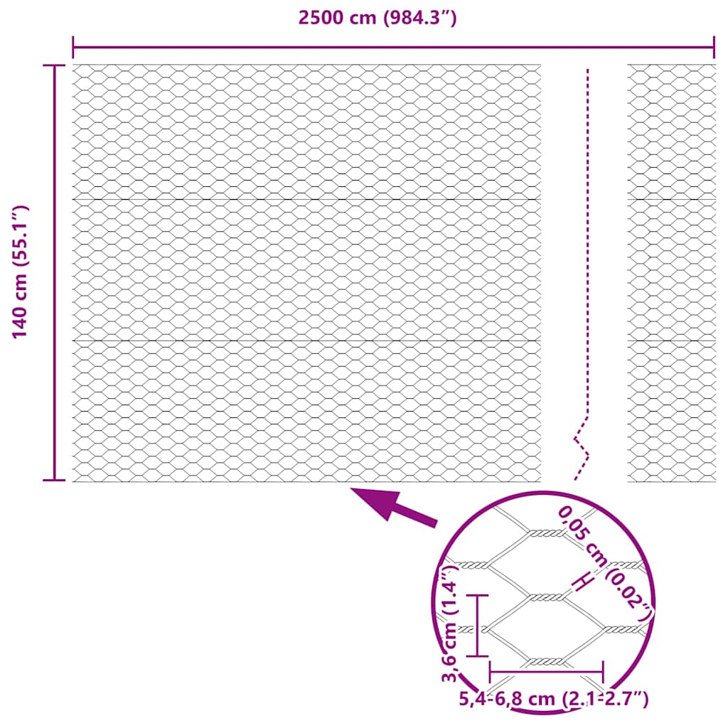 Zavarena žičana ograda 25 x 1,4 m (Š x V) Vruće pocinčani čelik