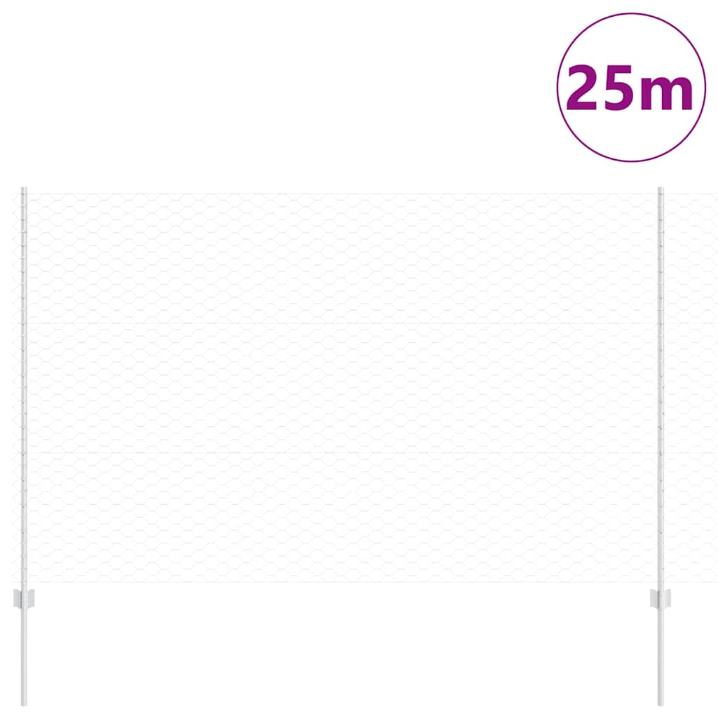 Zavarena žičana ograda 25 x 1,5 m (Š x V) Vruće pocinčani čelik