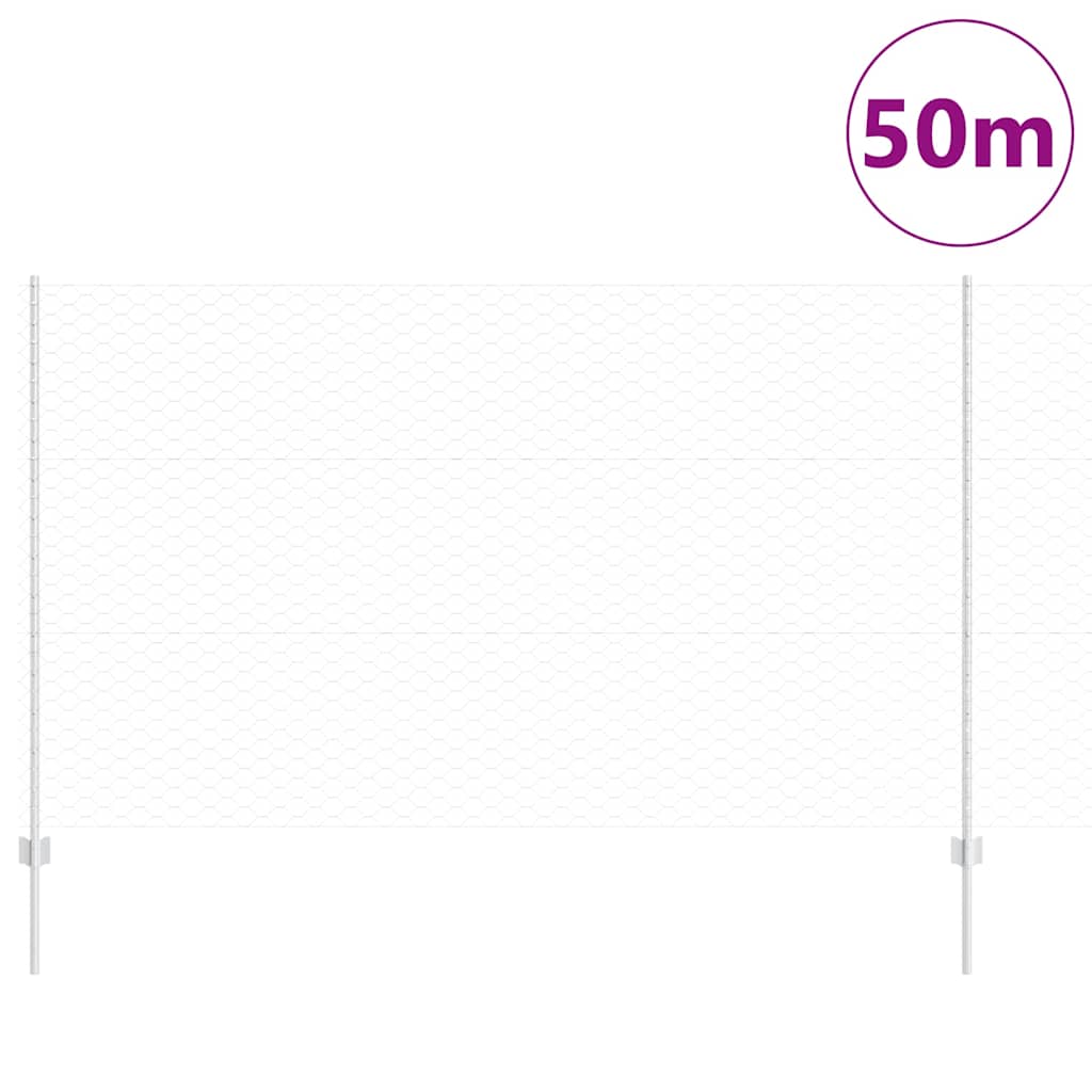 Zavarena žičana ograda 50 x 1,4 m (Š x V) Vruće pocinčani čelik