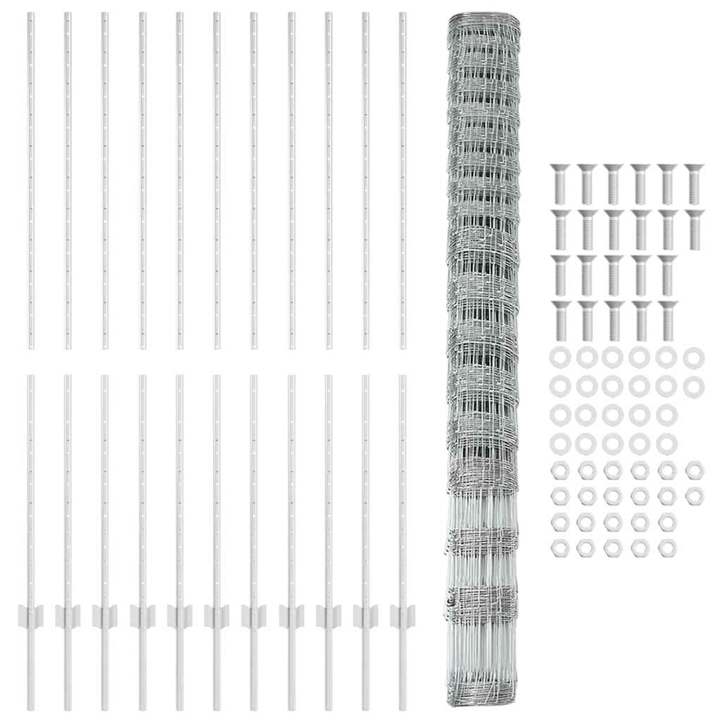 Divlja Ograde s Stupovima 25 x 1,5 m (Š x V)