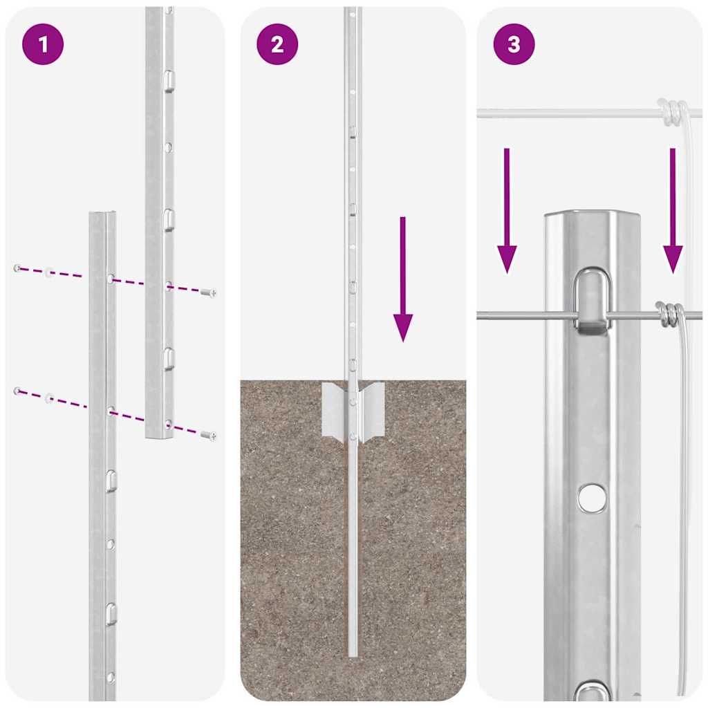 Divlja Ograde s Stupovima 25 x 1,6 m (Š x V)