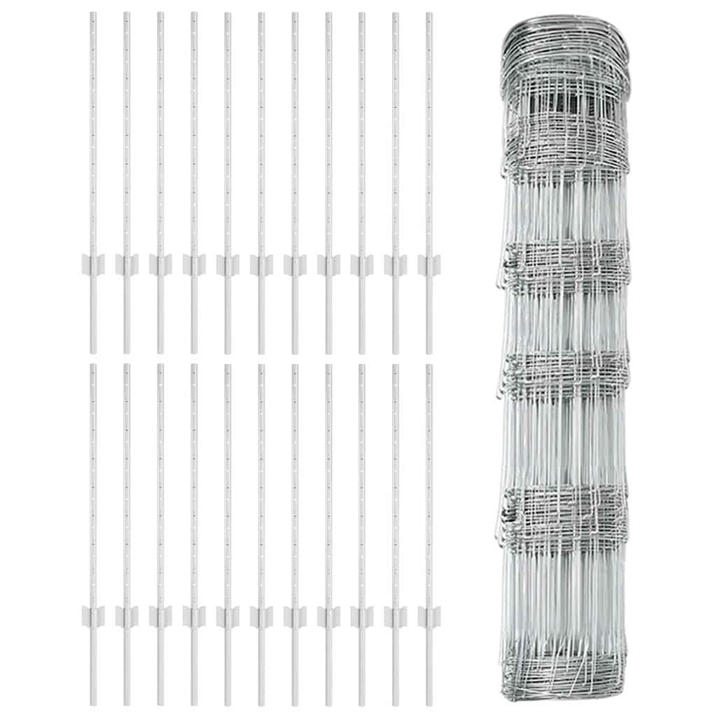 Divlja Ograde s Stupovima 50 x 0,8 m (Š x V)
