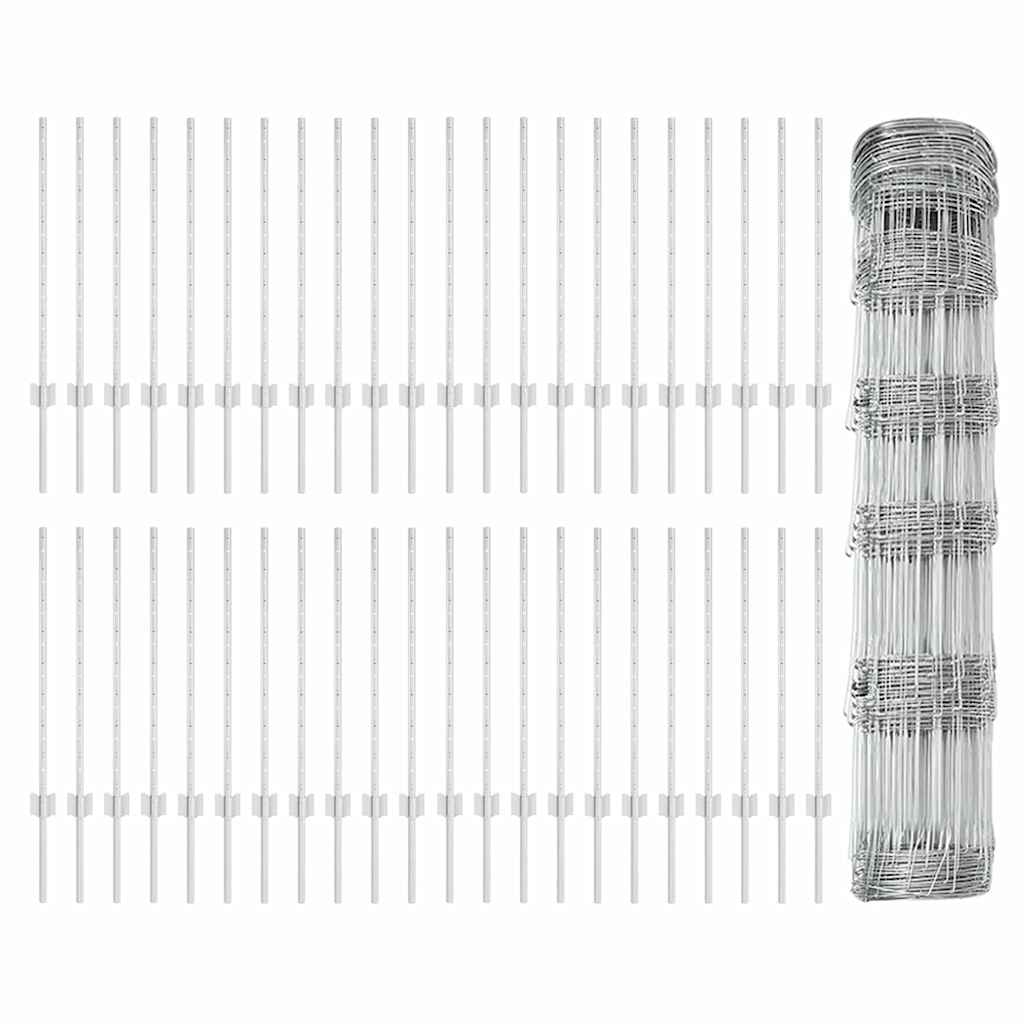 Divlja Ograde s Stupovima 100 x 0,8 m (Š x V)