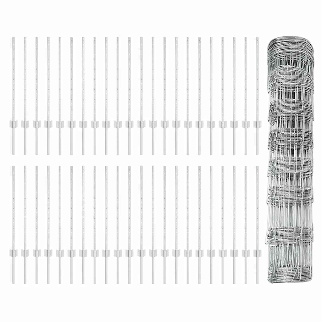 Divlja Ograde s Stupovima 100 x 0,8 m (Š x V)